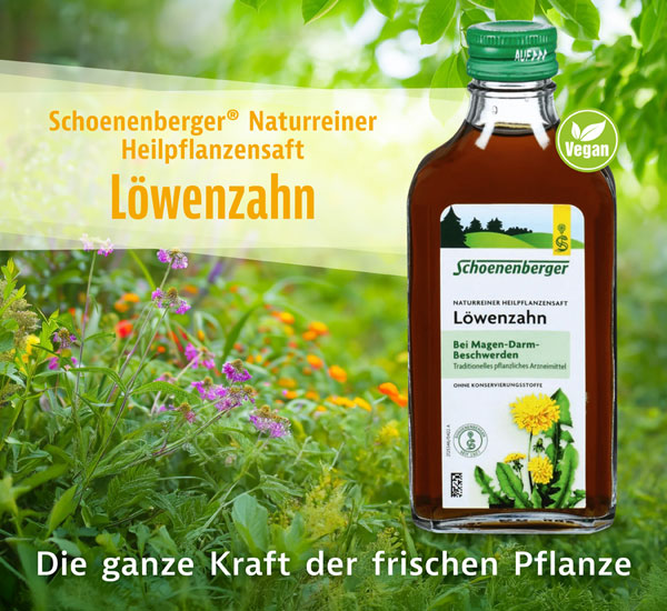 Schoenenberger   Naturreiner Heilpflanzensaft Lwenzahn