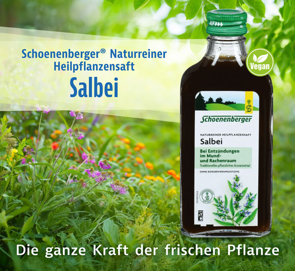 Schoenenberger   Naturreiner Heilpflanzensaft Salbei