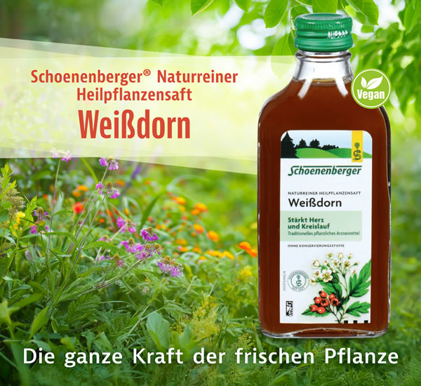 Schoenenberger   Naturreiner Heilpflanzensaft Weidorn