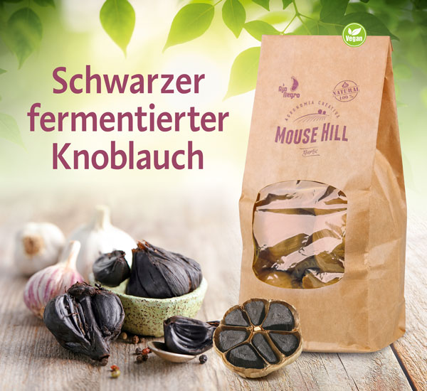 4er-Pack schwarzer Knoblauch