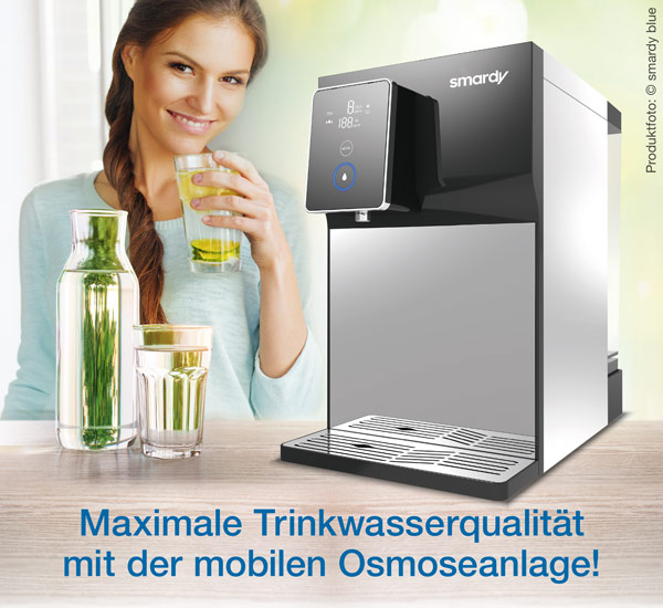 smardy blue Wasserbar / mobile Osmoseanlage / maximale Trinkwasserqualitt / Kopp Verlag