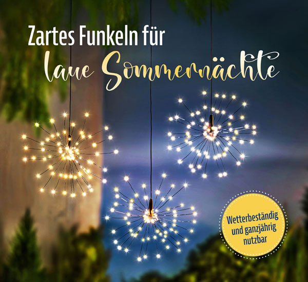 3er-Pack Solar-Hngelichter Pusteblume