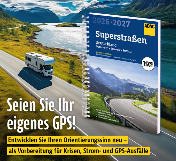 ADAC Superstraen Autoatlas 2026/2027 Deutschland, sterreich, Schweiz, Europa