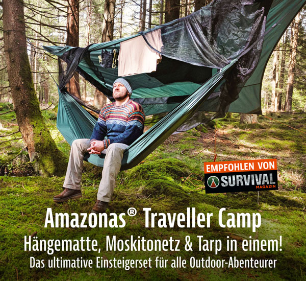 Amazonas   Traveller Camp Hngematte mit Moskitonetz und Tarp 