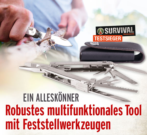 Victorinox Swiss Tool Multifunktionswerkzeug inkl. Gürteltasche aus Leder