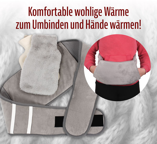 Vital Comfort Wrmflaschengrtel Premium 4 in 1 grau