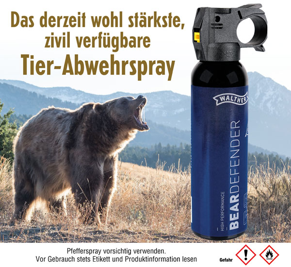 Walther ProSecur Bear Defender - 225ml - Sicherheit für zu Hause Sicherheit  Outdoor & Survival - Kopp Verlag