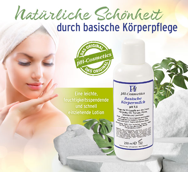 Basische Krpermilch (pH 7,5)