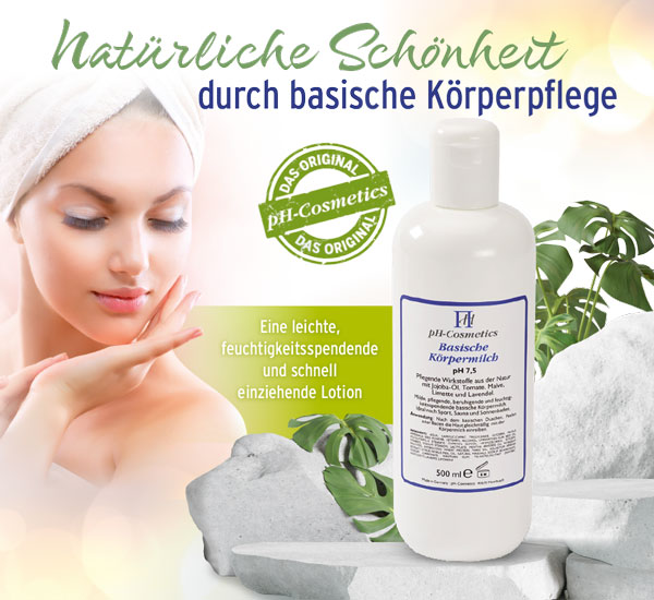 Basische Krpermilch (pH 7,5)