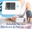Blutdruck-Messgerät mit Oberarm-Manschette / inkl. Batterien / 99 Speicherplätze für 2 Personen / Blutdruck und Herzfrequenz_small_zusatz