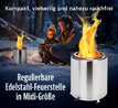Feuertonne Midi aus Edelstahl_small_zusatz