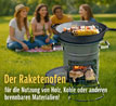 Raketenofen fr Dutch Oven, Gusspfanne, Gusstopf oder Grill / mit Gusseiserner Kochplatte_small_zusatz