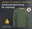 Schnittschutz-Langarmshirt Magdeburg - Oliv_small_zusatz
