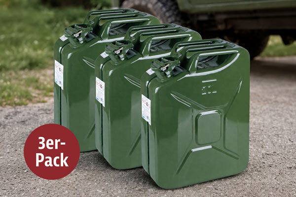 3er-Pack Benzin-/Dieselkanister