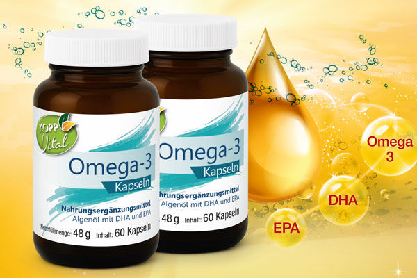 Kopp Vital� Omega-3 Algen�l / 302 mg / 60 Kapseln